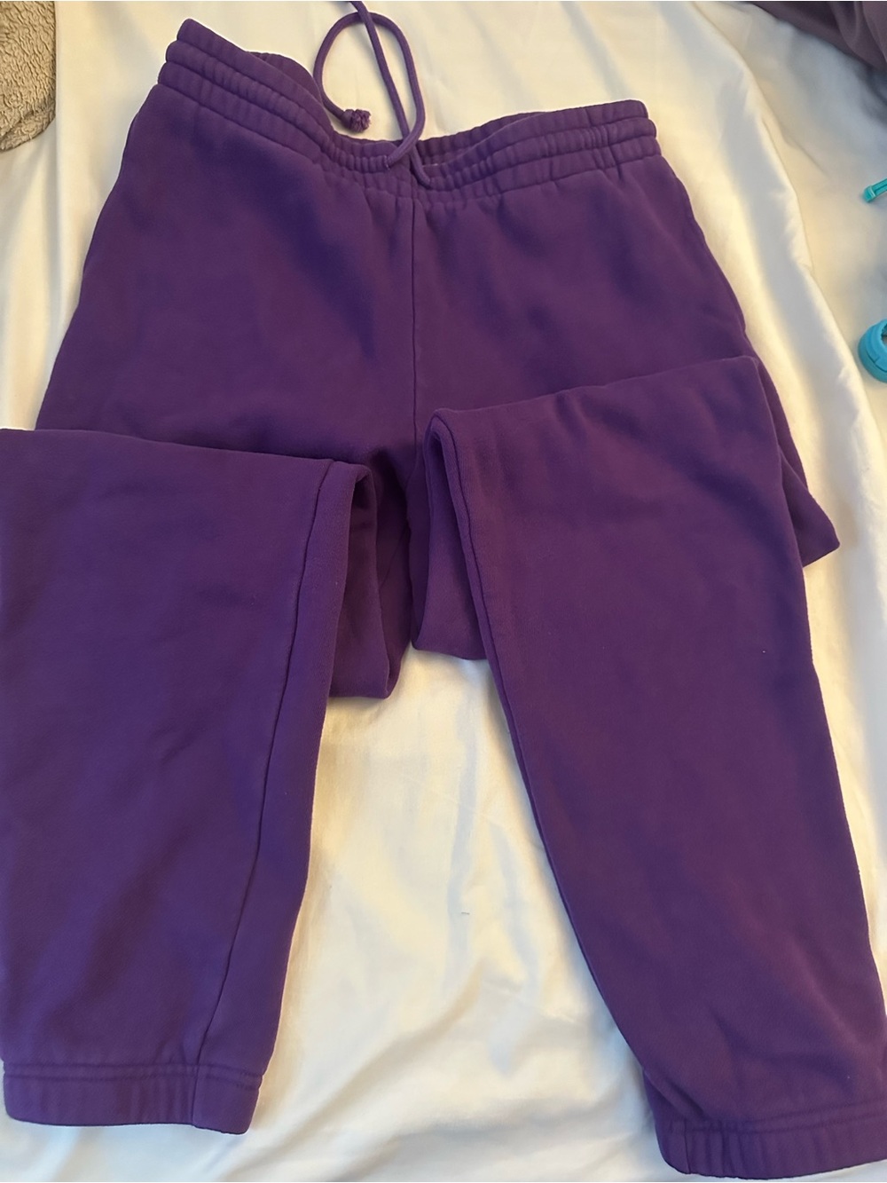 TNA Purple Fleece Joggers - Women's Cozy Track Pants